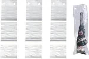 100 Pcs Short Handle Umbrella Bags Clear Waterproof Umbrella Bags Folding Umbrella Storage Bags Wet Umbrella Holder Bags