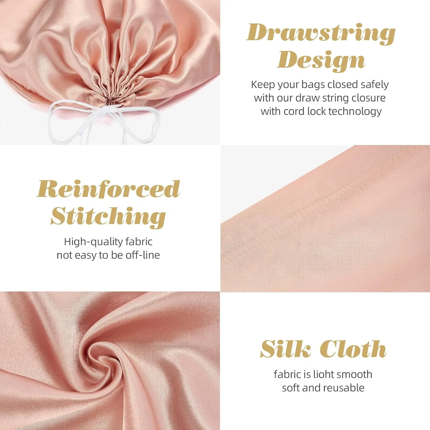 3 Pack Dust Bags for Purses and HandbagsSilk Purse Dust Bags for Storage With Drawstring Large Dust Bags for Handbag Dust Covers for Purse Shoes Boots