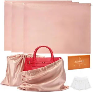 3 Pack Dust Bags for Purses and HandbagsSilk Purse Dust Bags for Storage With Drawstring Large Dust Bags for Handbag Dust Covers for Purse Shoes Boots