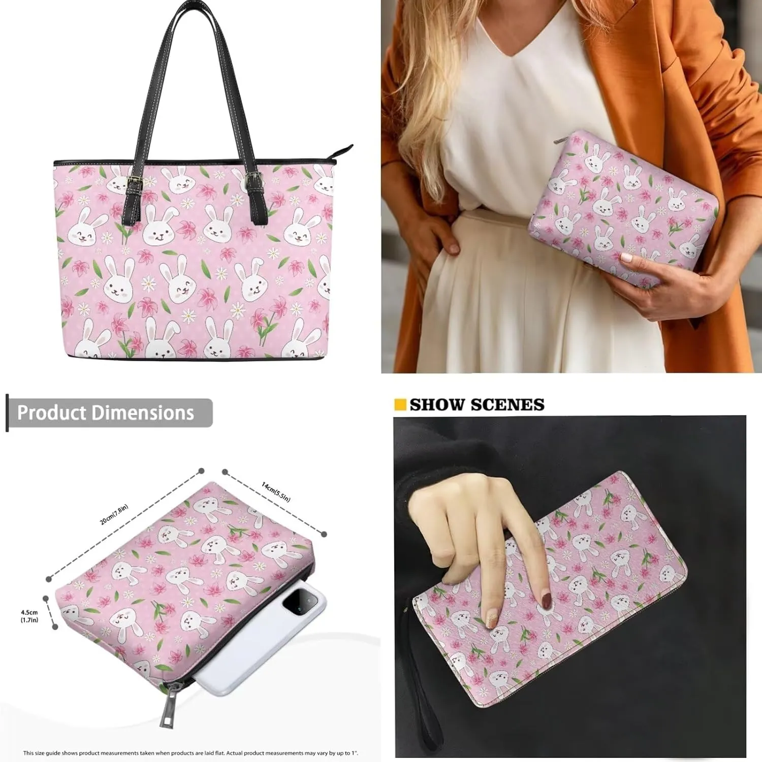3Pcs Saddle Bags Set Bucket Bags Satchel Bags for Women Clutch Bag with Chain Wristlet Wallets for Women