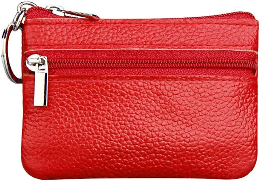 Beach Tote Bag Pouch Leather Women's Purse Zipper Wallet Small Key Mini Ring With Purse For Outdoor Beach Travel U