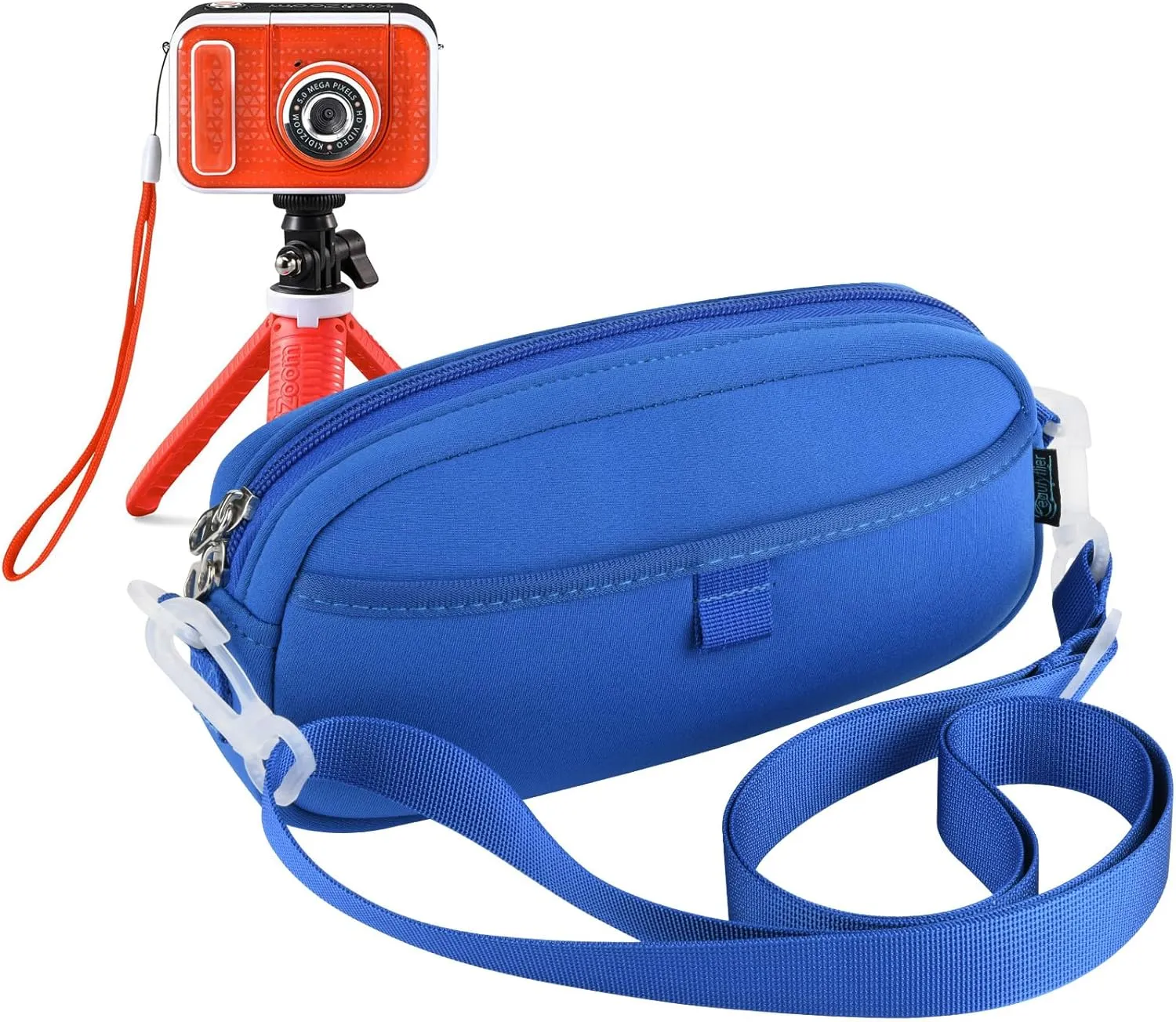 Beautyflier Kids Camera Case for VTech KidiZoom Creator Cam Hold Complete Camera&Tripod, Camera Shoulder Bag for Kids with Adjustable Detachable Strap (Camera Not Included)