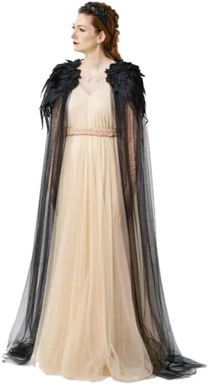 Black Angel Demon Wings Shawl Lace Bridal veils wedding accessories for Bride