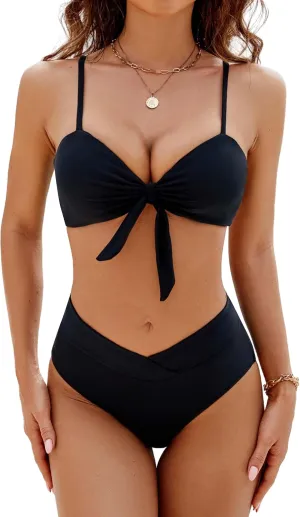 Blooming Jelly Women's High Waisted Bikini Sets Two Piece Swimsuit Sexy Bathing Suits