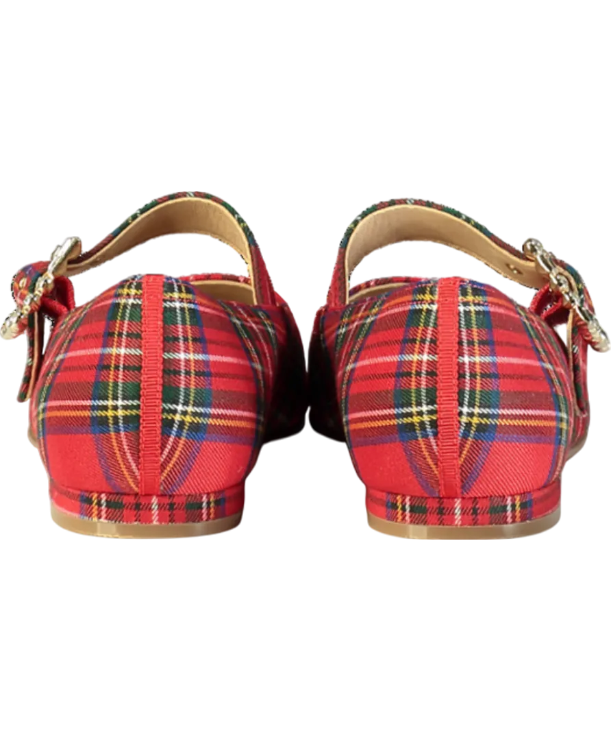 Boden Red Vic Chisel Toe Mary Janes UK 8 EU 41 