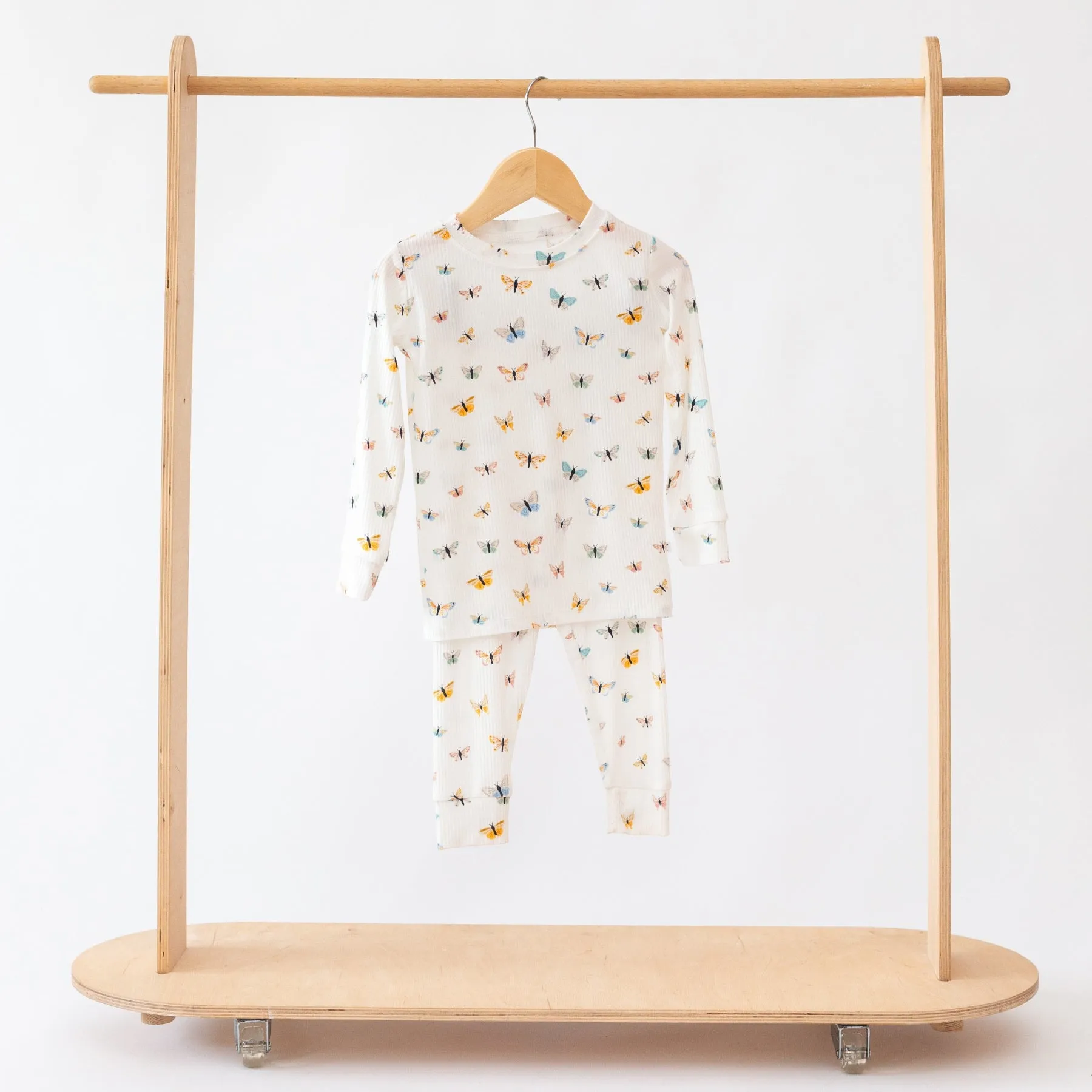Butterflies Small Ribbed Two-Piece Set