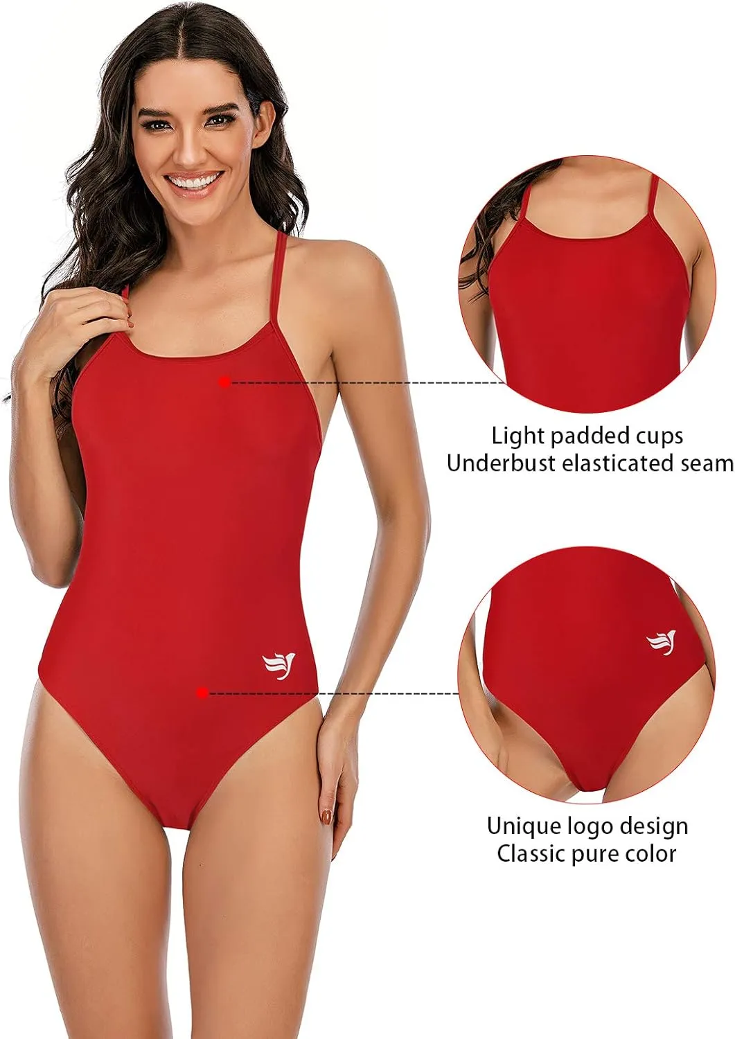 Century Star One Piece Bathing Suit for Women Bathing Suits for Teens Womens one Piece Swimsuits Juniors Swimsuits for Teen