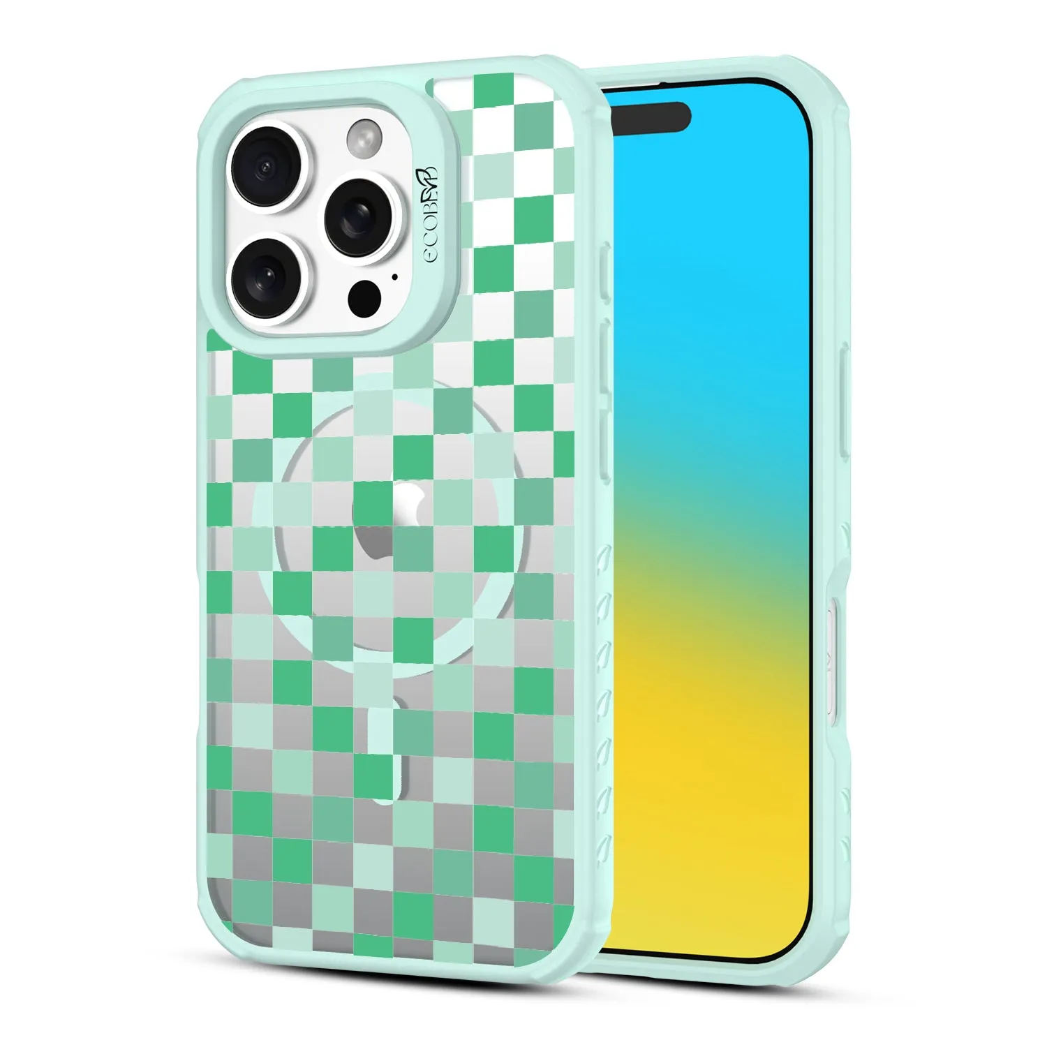 Checkered Print - Revive Collection Case for Apple iPhone 16 Pro