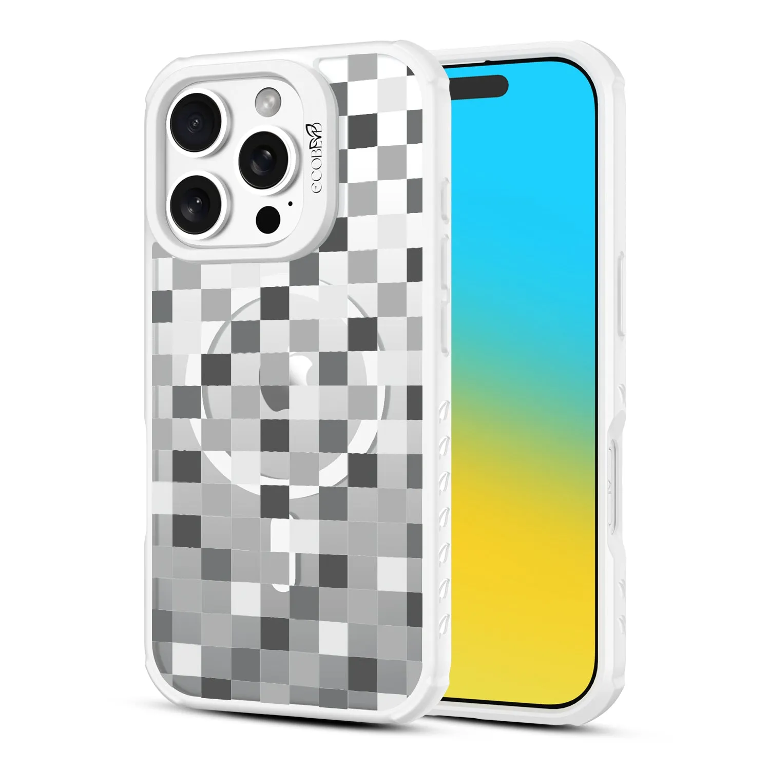 Checkered Print - Revive Collection Case for Apple iPhone 16 Pro