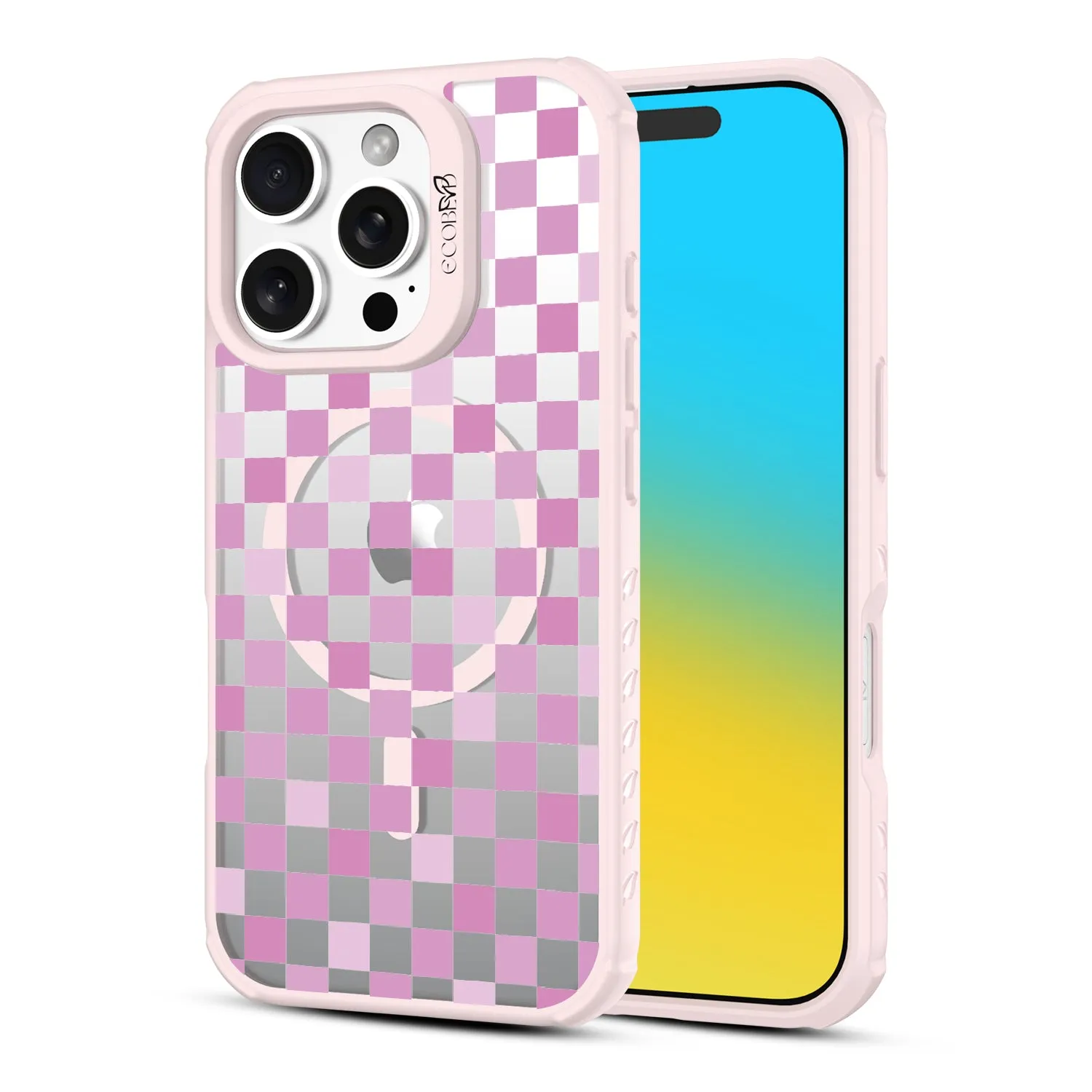 Checkered Print - Revive Collection Case for Apple iPhone 16 Pro