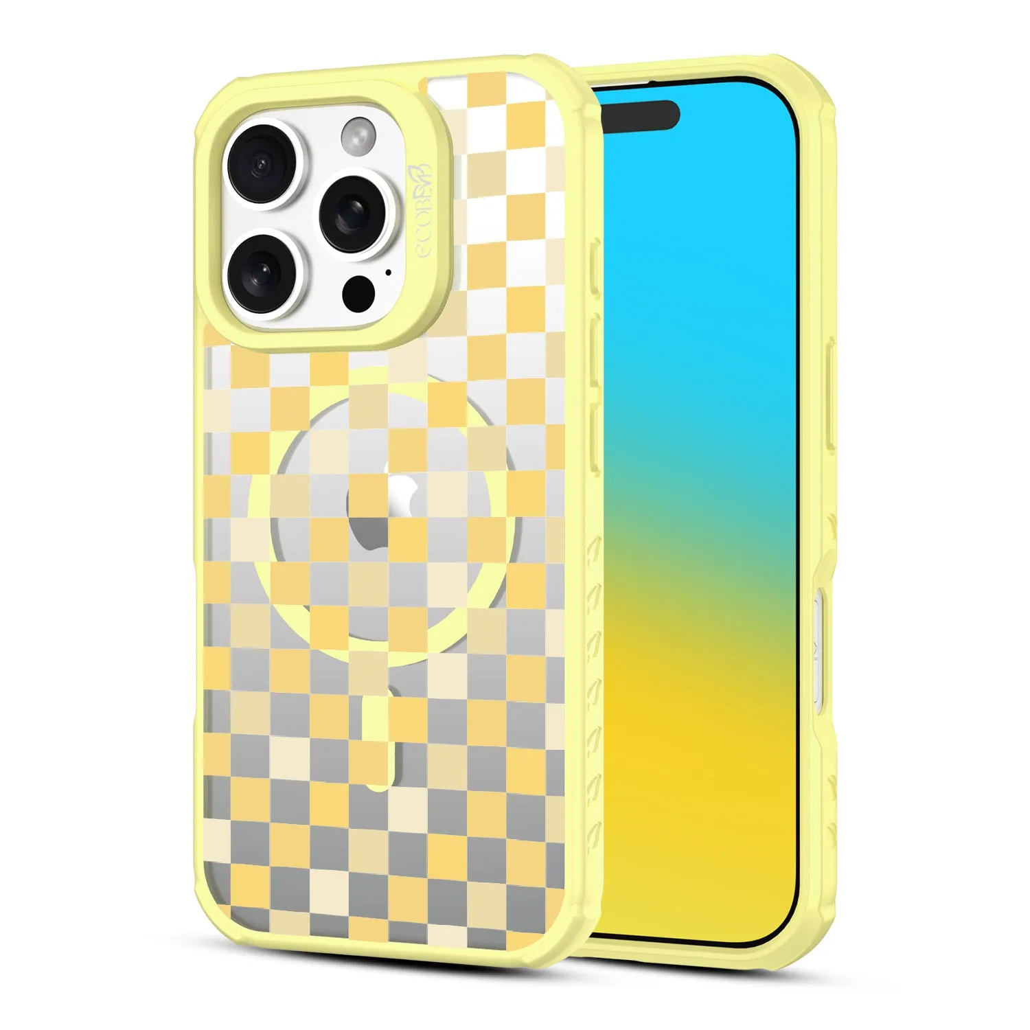Checkered Print - Revive Collection Case for Apple iPhone 16 Pro