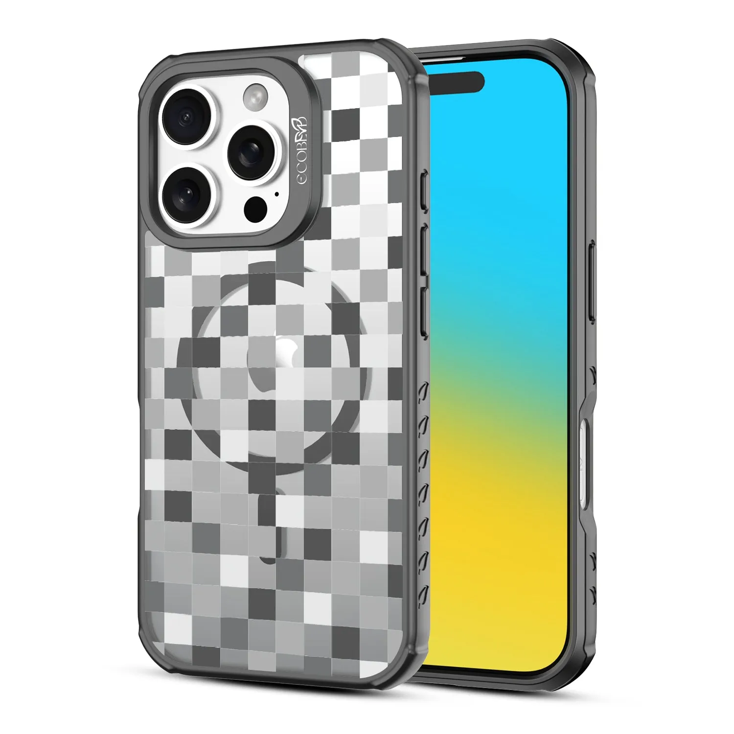 Checkered Print - Revive Collection Case for Apple iPhone 16 Pro