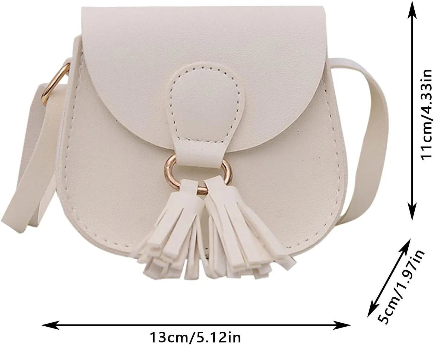 Children Bag Cute Bags Tassel Bag PU Messenger Bag Fashion Shoulder Bag Birthday Gift Small Shoulder (Purple, One Size)