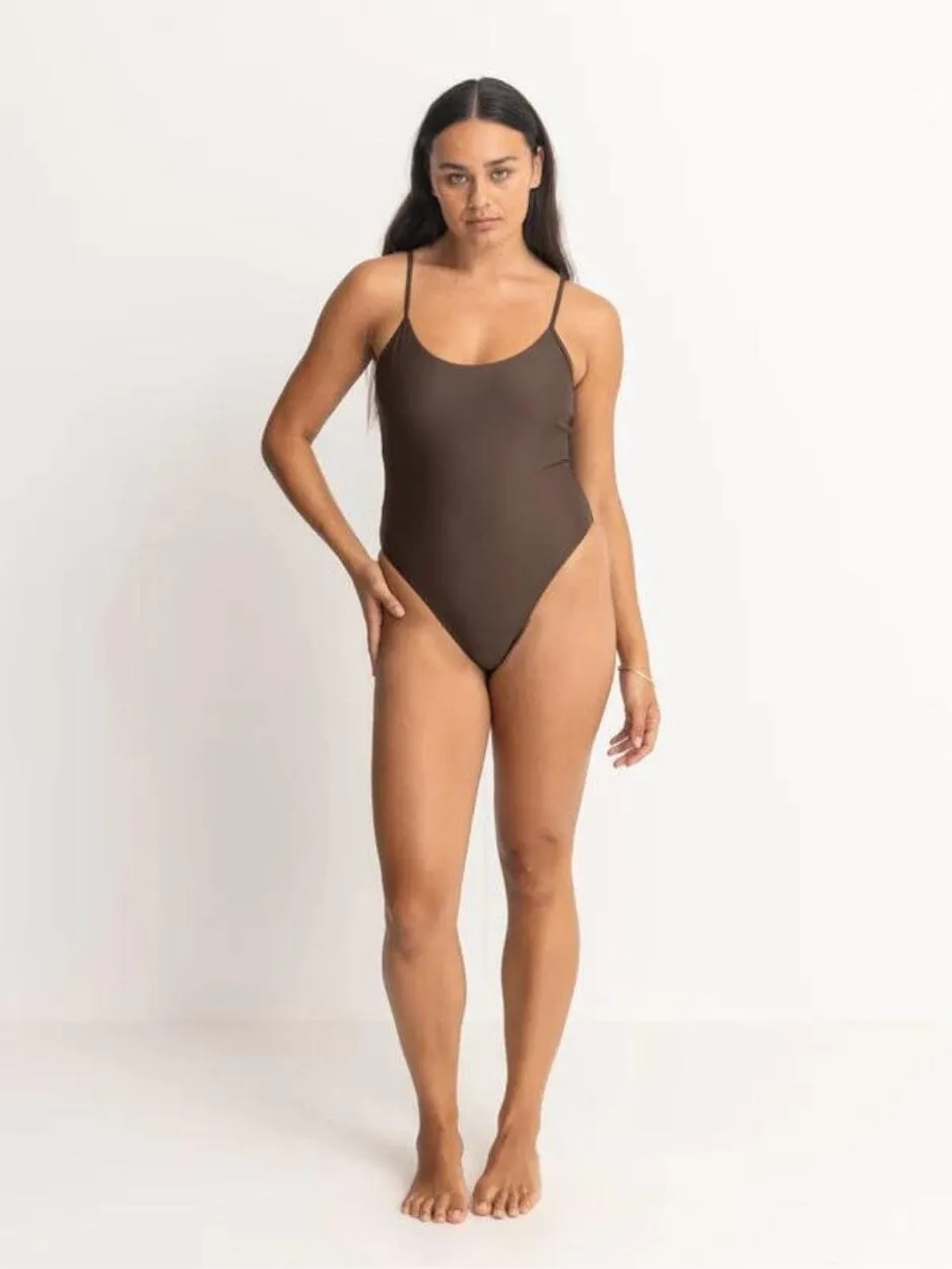 Classic Minimal One Piece - Chocolate