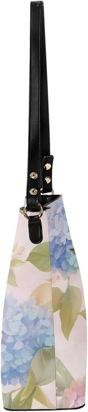 COEQINE Aesthetic Floral Tote Bag Large Capacity Floral Crossbody Strap Easy To Clean Portable Travel Accessories