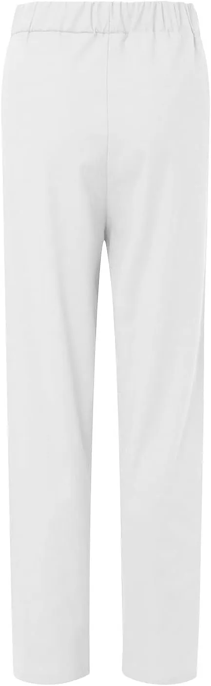Cotton Linen Long Sets Women 2 Piece Outfits Long Sleeve High Low Tunic Tops Oversized and Wide Leg Pants Loungewear