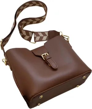 Crossbody Travel Bags for Women Women's Crescent Shoulder Bags with Adjustable Strap Cute Purse for Women Trendy(Brown)