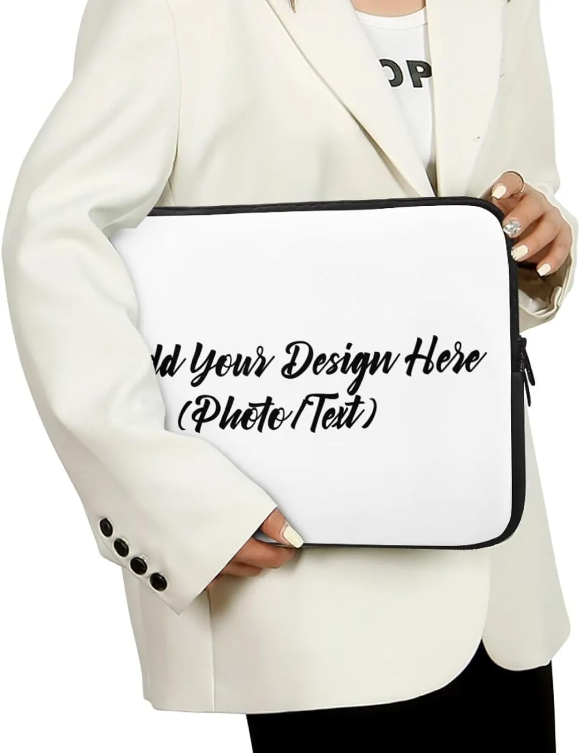 Custom Laptop Sleeves Compatible with 10-17 Inch Notebooks, Portable Tablet Accessories Case with Personalized Design