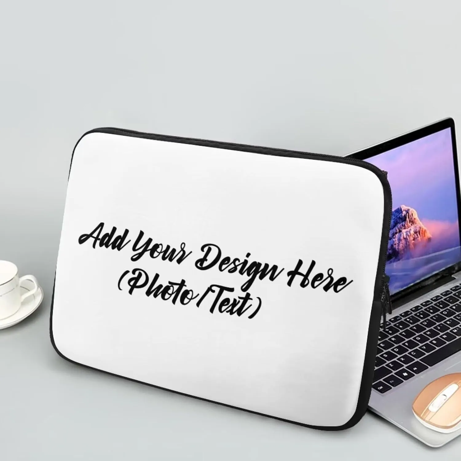 Custom Laptop Sleeves Compatible with 10-17 Inch Notebooks, Portable Tablet Accessories Case with Personalized Design