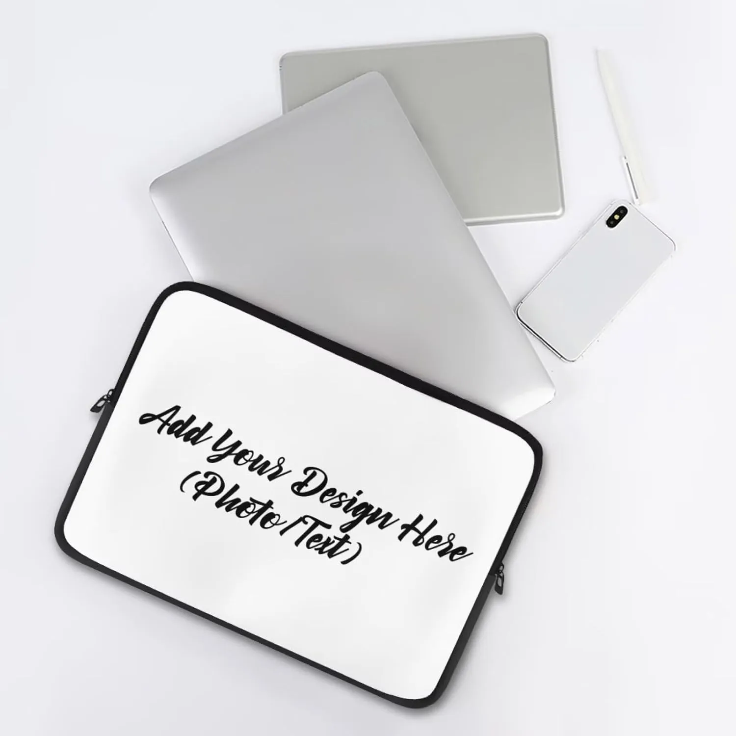 Custom Laptop Sleeves Compatible with 10-17 Inch Notebooks, Portable Tablet Accessories Case with Personalized Design