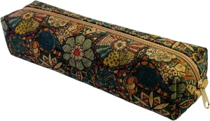 Cute Cork Printing Makeup Bag Small Cosmetic Bag, Aesthetic Pencil Pouch Toiletry for Women Travel Accessories (B)