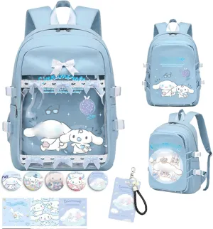 Cute Grunge Backpack Women Men, Ita Bag Kawaii Backpack with Kawaii Pins Accessories Aesthetic Daypack Christmas Gifts