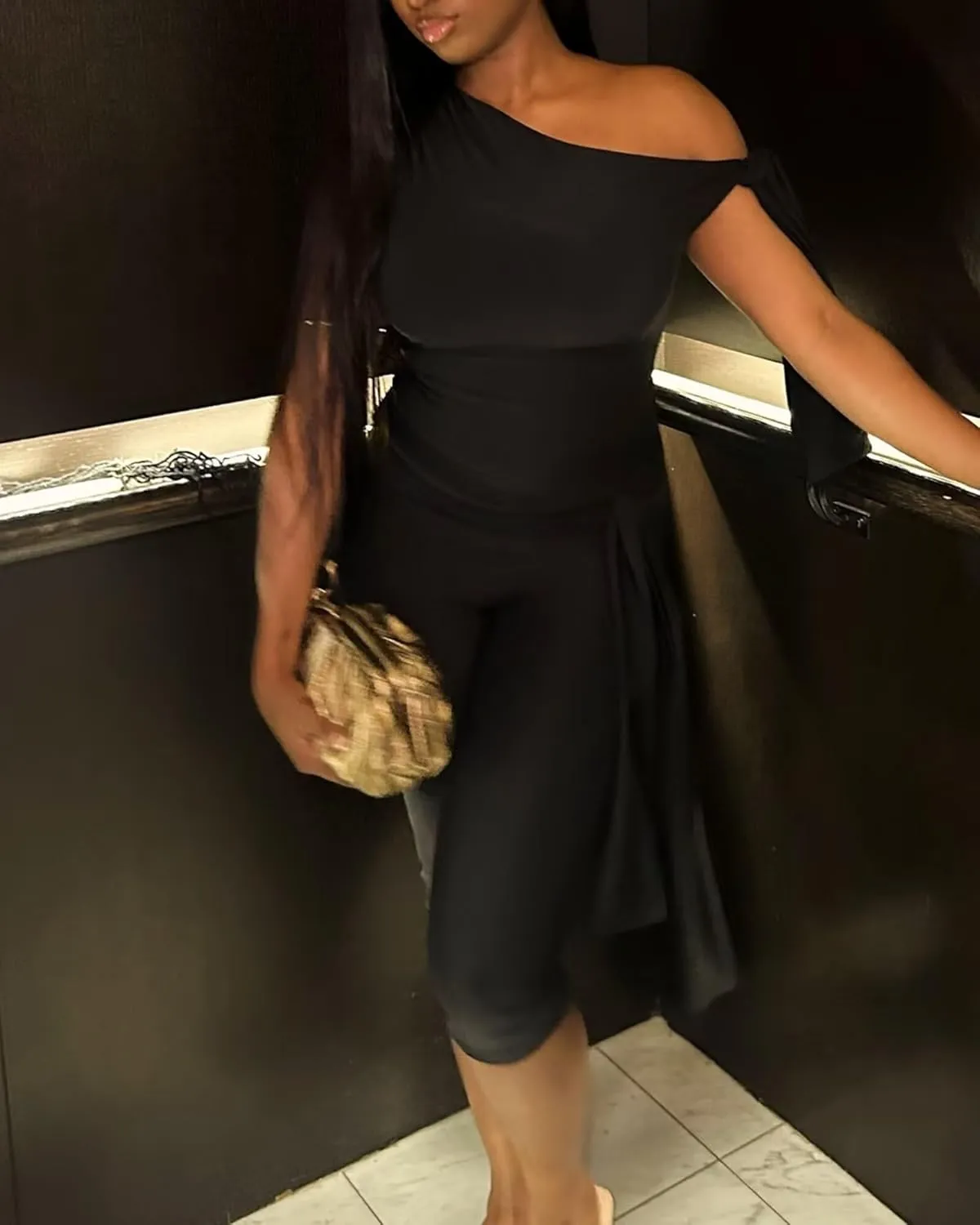 CXXQ Sexy 2 Piece Outfits Off Shoulder Self Tie Crop Tops and Capri Legging Set Tracksuits Clubwear