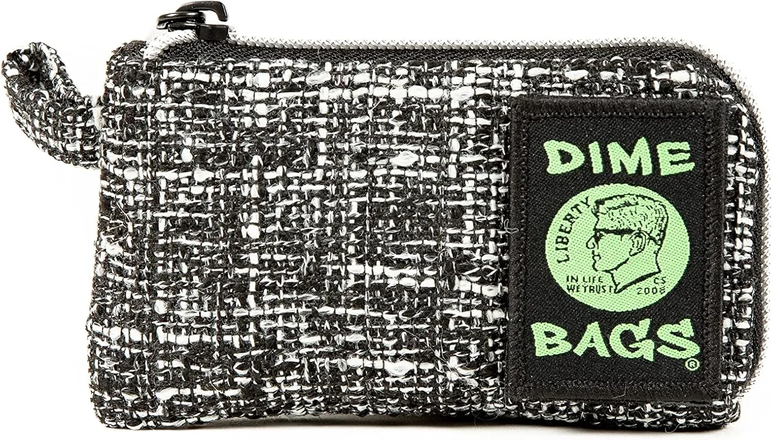 DIME BAGS Padded Pouch  Smell Proof Protective Case with Padded Interior, Durable Hemp-Polyester Fabric, Heavy-Duty Zippers & Interchangeable Patch, Travel & Storage for Fragile Items