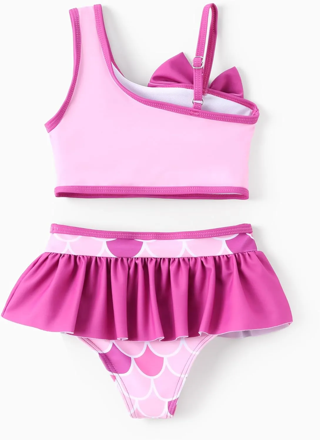 Disney Mickey and Friends Girls 2 Piece Tankini Bathing Suits Summer Rash Guard Swimwear