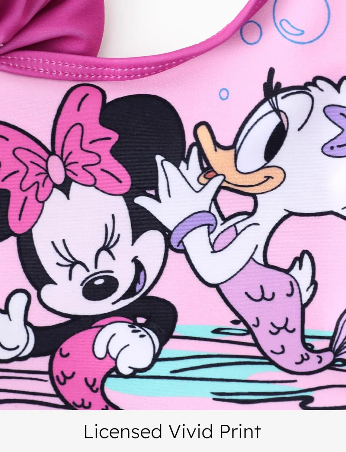 Disney Mickey and Friends Girls 2 Piece Tankini Bathing Suits Summer Rash Guard Swimwear