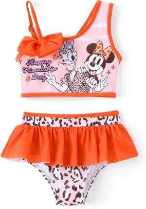 Disney Mickey and Friends Girls 2 Piece Tankini Bathing Suits Summer Rash Guard Swimwear