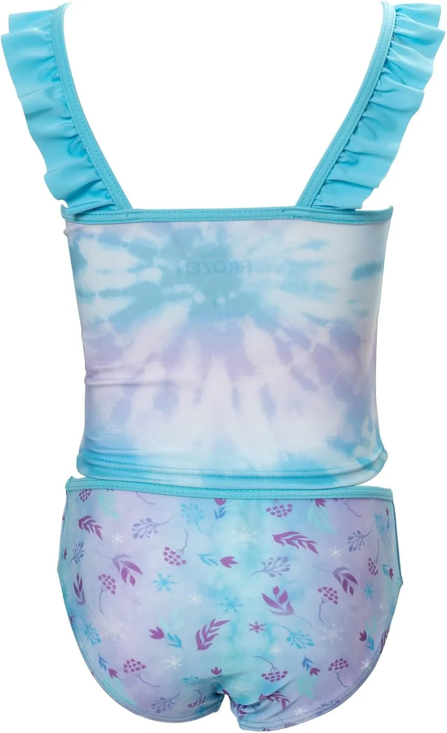 Disney Princess Anna Elsa Girls Tankini Top and Bikini Bottom Swim Set Toddler to Little Kid