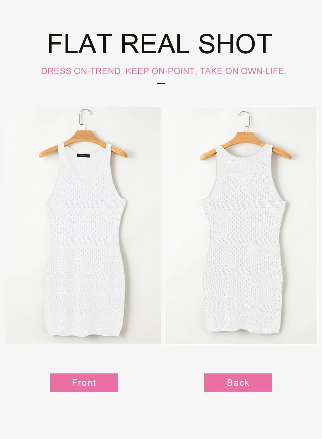 Dokotoo Womens Swimwear Cover Ups 2025 Summer Crochet Hollow Out Knit Bathing Suit Beach Dresses