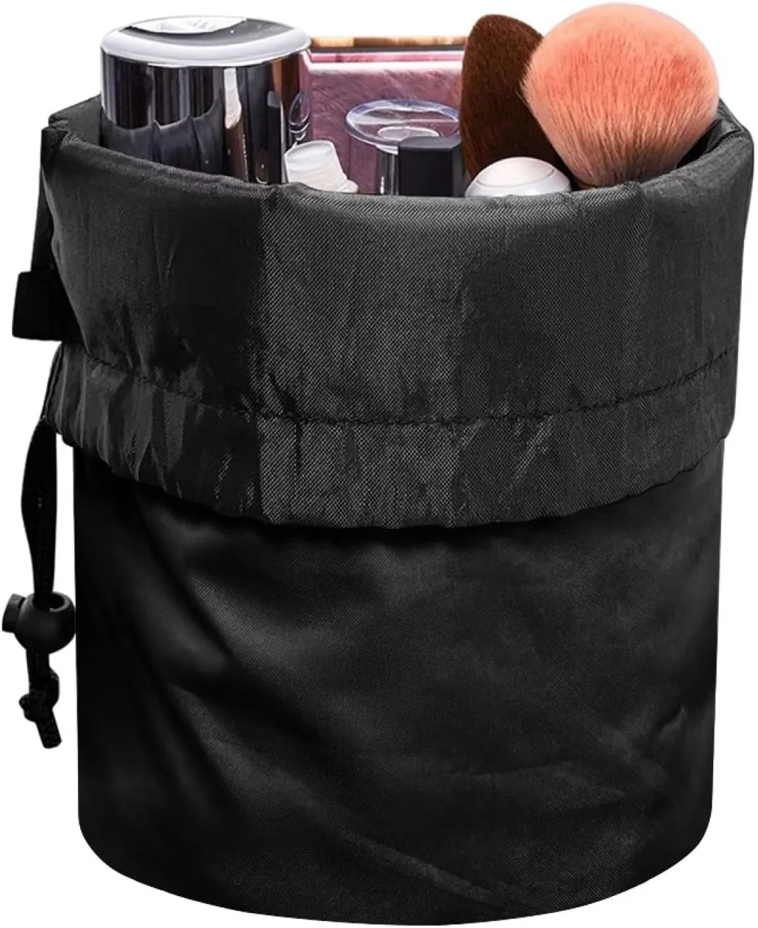 Dolyues Drawstring Cylinder Cosmetic Bag Hedgehog Mushroom Makeup Bag for Women ortable Travel Storage Bags Multifunctional Toiletry Bucket Bag