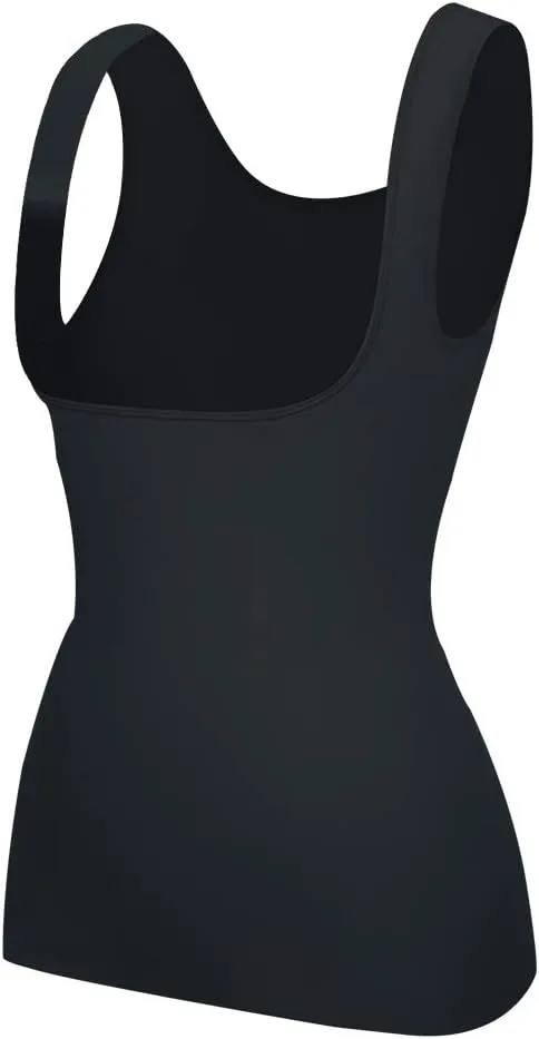 EUYZOU Women's Underbust Shapewear Tank Tops - Seamless Tummy Control Compression Camisole Tops Slimming Tank