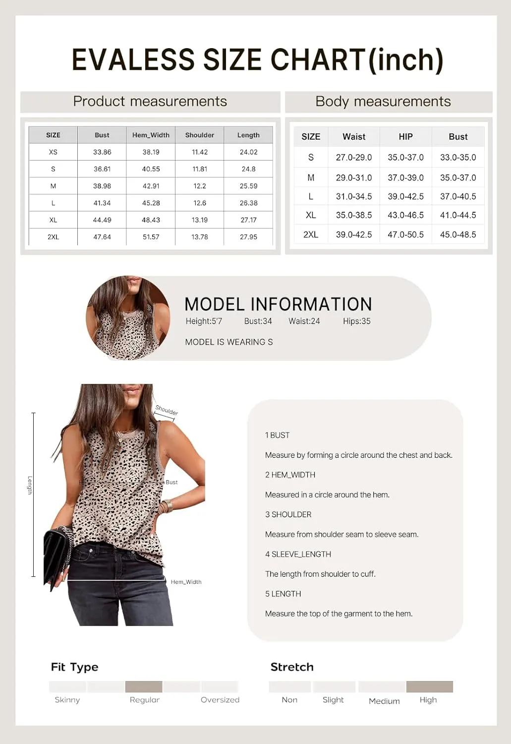 EVALESS Tank Tops for Women 2025 Spring Summer Outfits Cute Polka Dots Sleeveless Tops Loose Fit Shirts