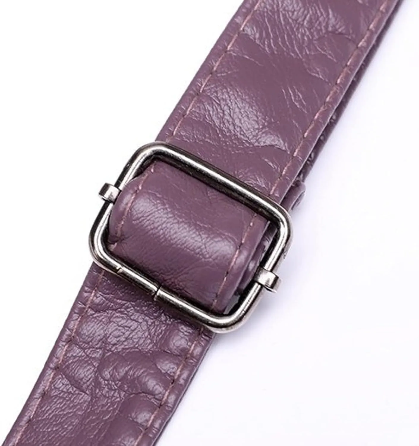 Fashion Casual Women's Retro Soft Leather Zipper Double Pocket Shoulder Messenger Bags Rustic (Purple, One Size)