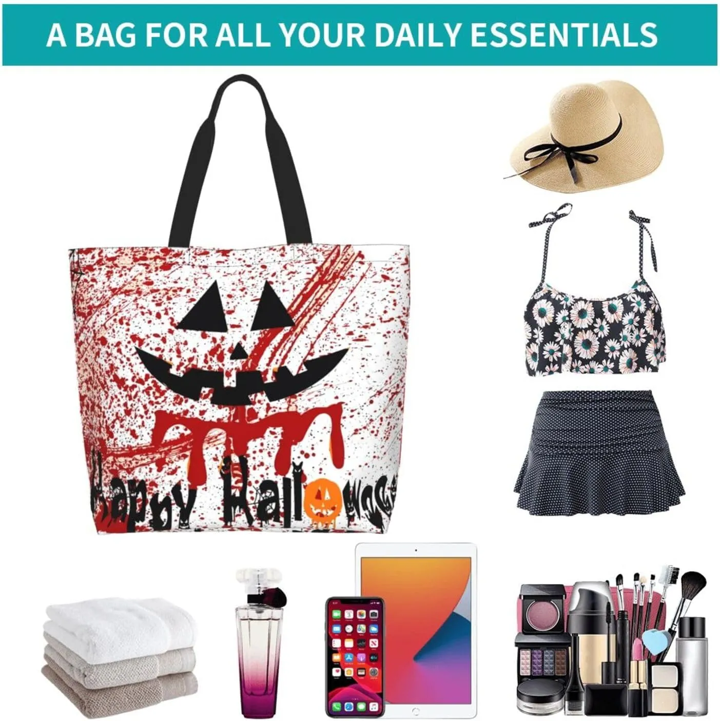 Fight Breast Cancer Awareness Ribbon Women's Tote Bag Large Capacity Single Shoulder Bags Handbag for Shopping Work