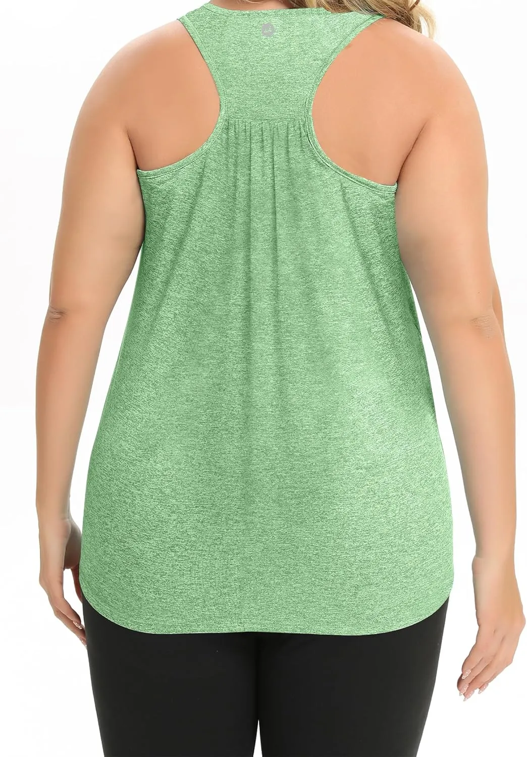 FOREYOND Women's Plus Size Workout Tank Tops Racerback Athletic Flowy Tops Yoga Running Sleevelss Summer Shirts Loose