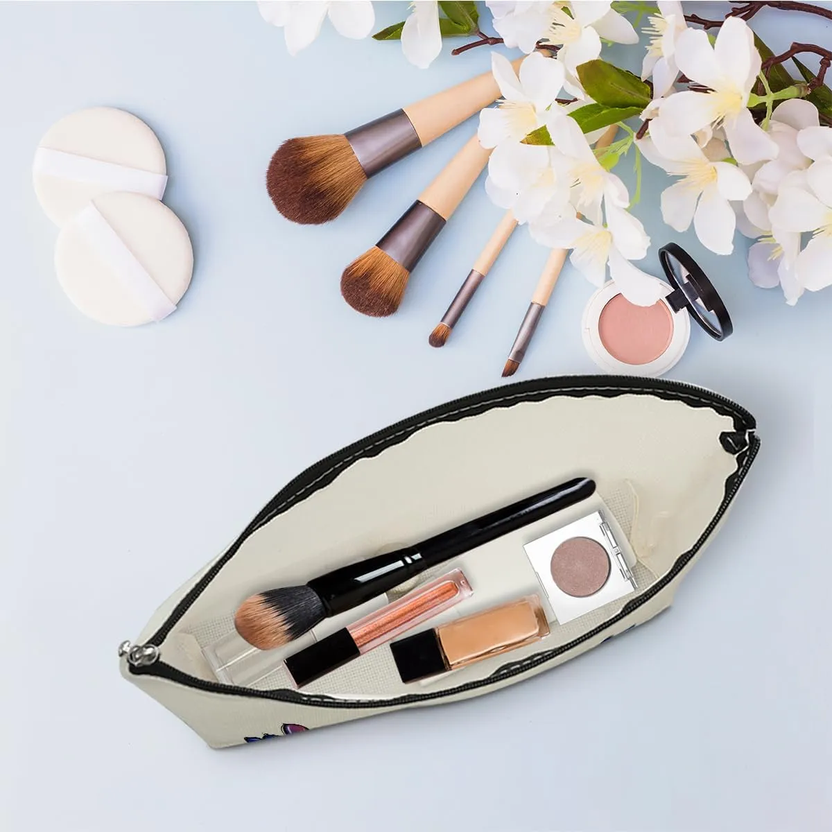 Funny Cheerleading Gifts - Cheerleader Accessories for Girls & Women - Cosmetic/Makeup Bag - Friendship, Graduation, Birthday & Mother's Day Gifts