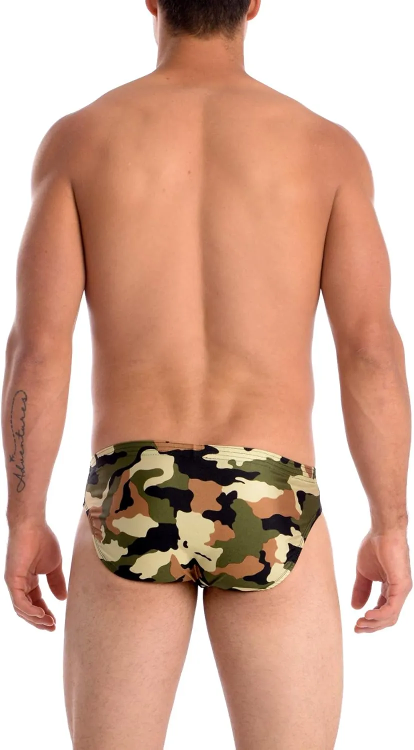 Gary Majdell Sport Mens Print Contour Pouch Bikini Swimsuit