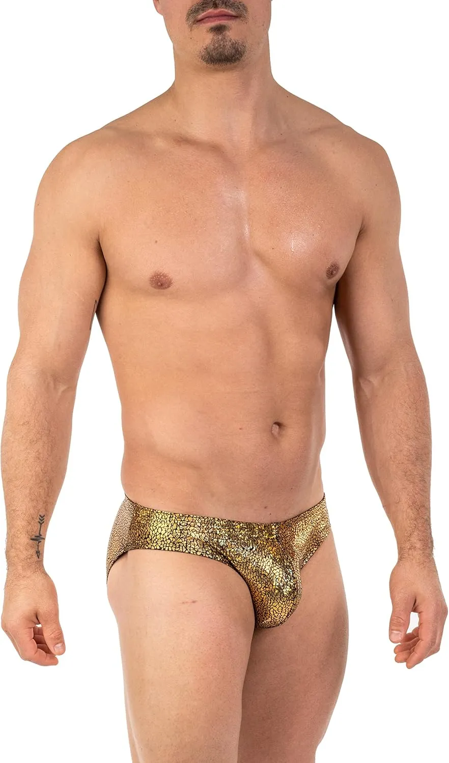 Gary Majdell Sport Mens Print Contour Pouch Bikini Swimsuit