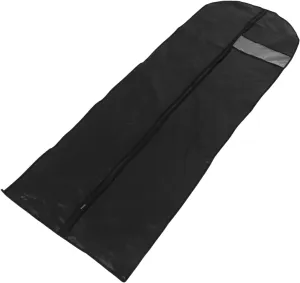 Gatuida Hanging Garment Bag for Closet Storage Heavy Duty Zipper Suit Cover for Coats Dresses and Jackets Transparent Design Capacity Clothing Dust Cover Black