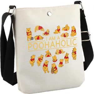 GJTIM Bear Gift Cartoon Character Fans Gift Bear Accessories I Am A Poohaholic Travel Bag (Poohaholic CB)