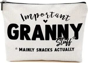 Granny Gifts Grandma Gifts Makeup Bag, Gifts for Grandma, Grandma Birthday Gifts Toiletry Bag, Grandmother Gifts Cosmetic Bag, Mothers Day Grandmothers Day Christmas Retirement Gifts for Women Nana