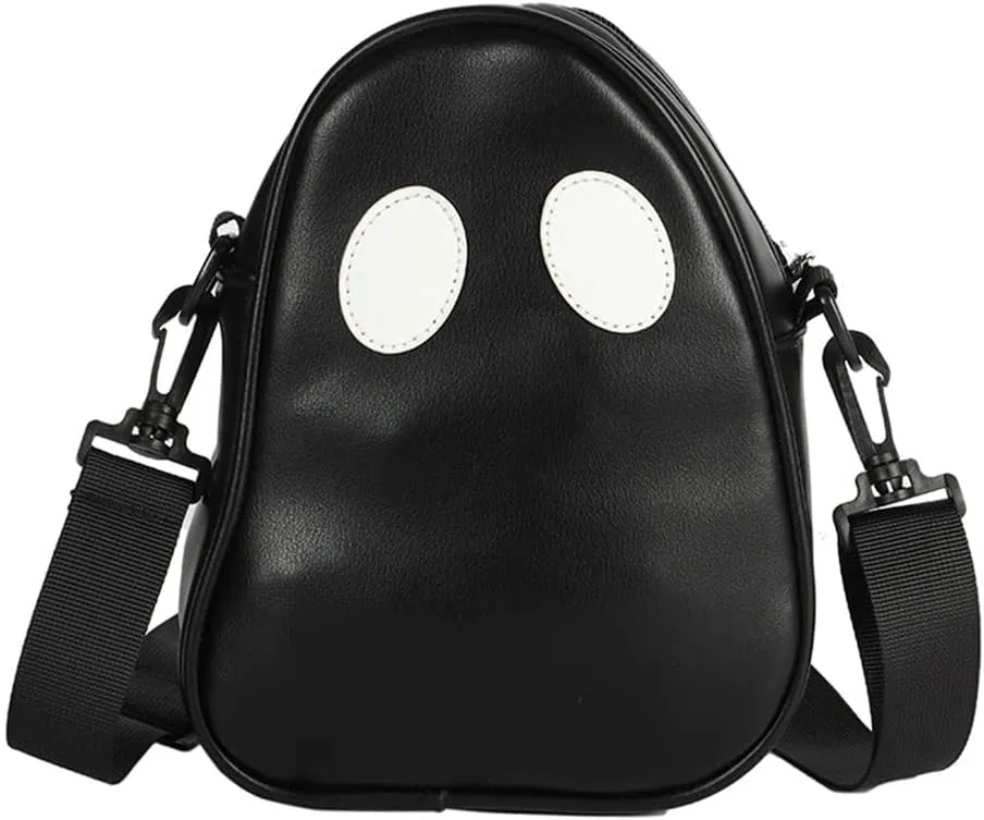 Halloween Purse Ghost Crossbody Bag for Women Men Novelty Ghost Purse Shoulder Satchel Bag Funny Halloween Accessories