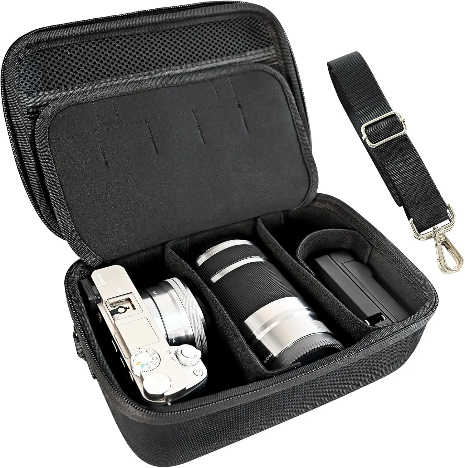 Hard Carrying Case Compatible with Sony Alpha a6000 / a6100 / a6200/a6300 / a6400 / a6500 / a6600 Mirrorless Digital Camera Case