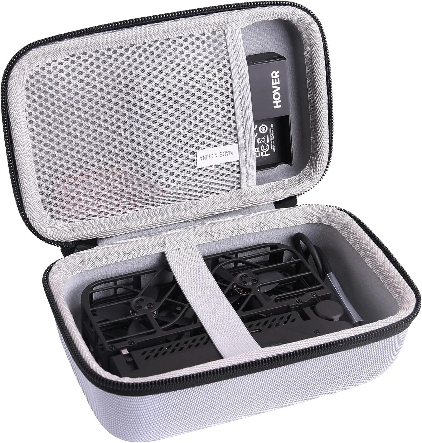 Hard EVA Carrying Case Compatible with HOVERAir X1 Drone with Camera Kit storage case (Big gray)
