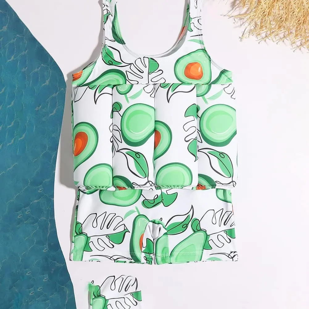 IDOPIP Kids Boys Girls Floatation Swimsuit with Adjustable Buoyancy Baby Float Suit Swim Vest One Piece Swimwear Bathing Suit
