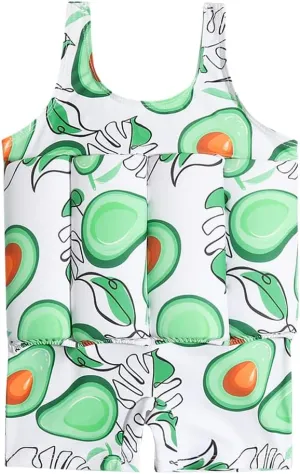 IDOPIP Kids Boys Girls Floatation Swimsuit with Adjustable Buoyancy Baby Float Suit Swim Vest One Piece Swimwear Bathing Suit